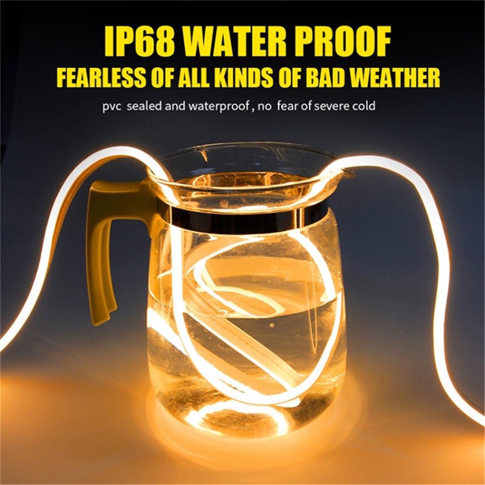 1.2m Car Hood PVC Silicone Flexible Decorative Light Super Bright Waterproof DRL Light Strip