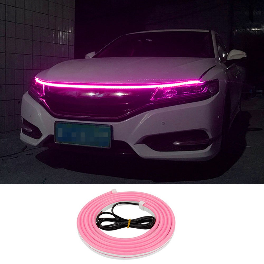 1.2m Car Hood PVC Silicone Flexible Decorative Light Super Bright Waterproof DRL Light Strip
