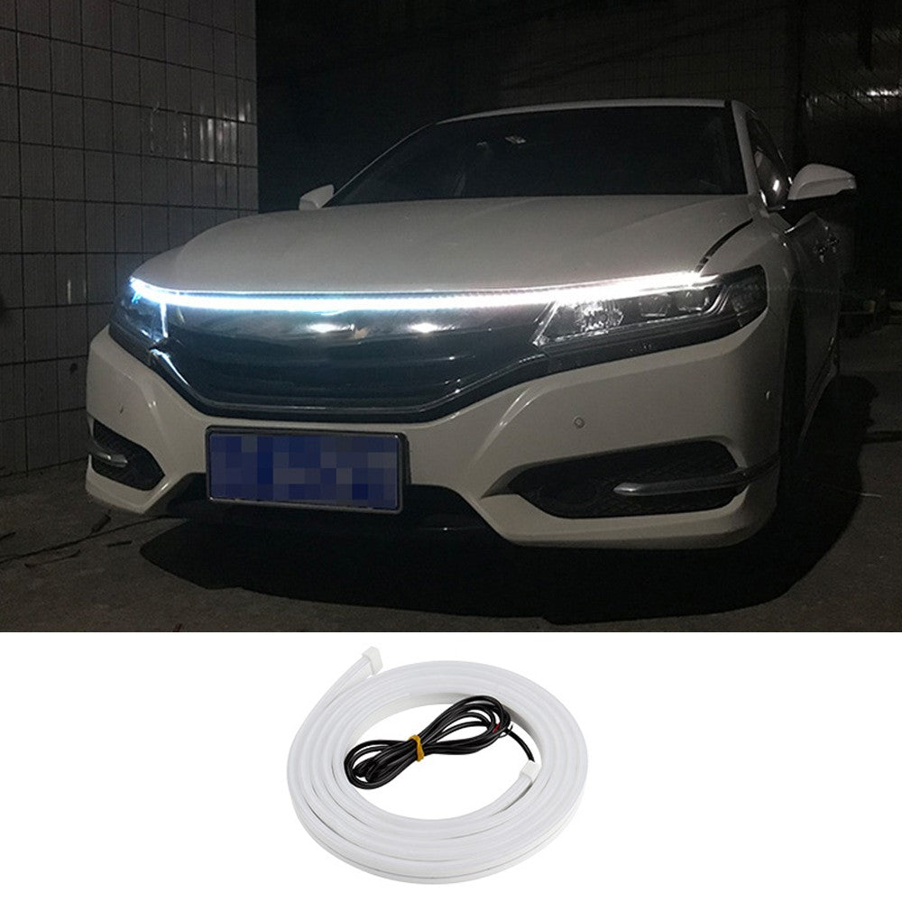 1.2m Car Hood PVC Silicone Flexible Decorative Light Super Bright Waterproof DRL Light Strip