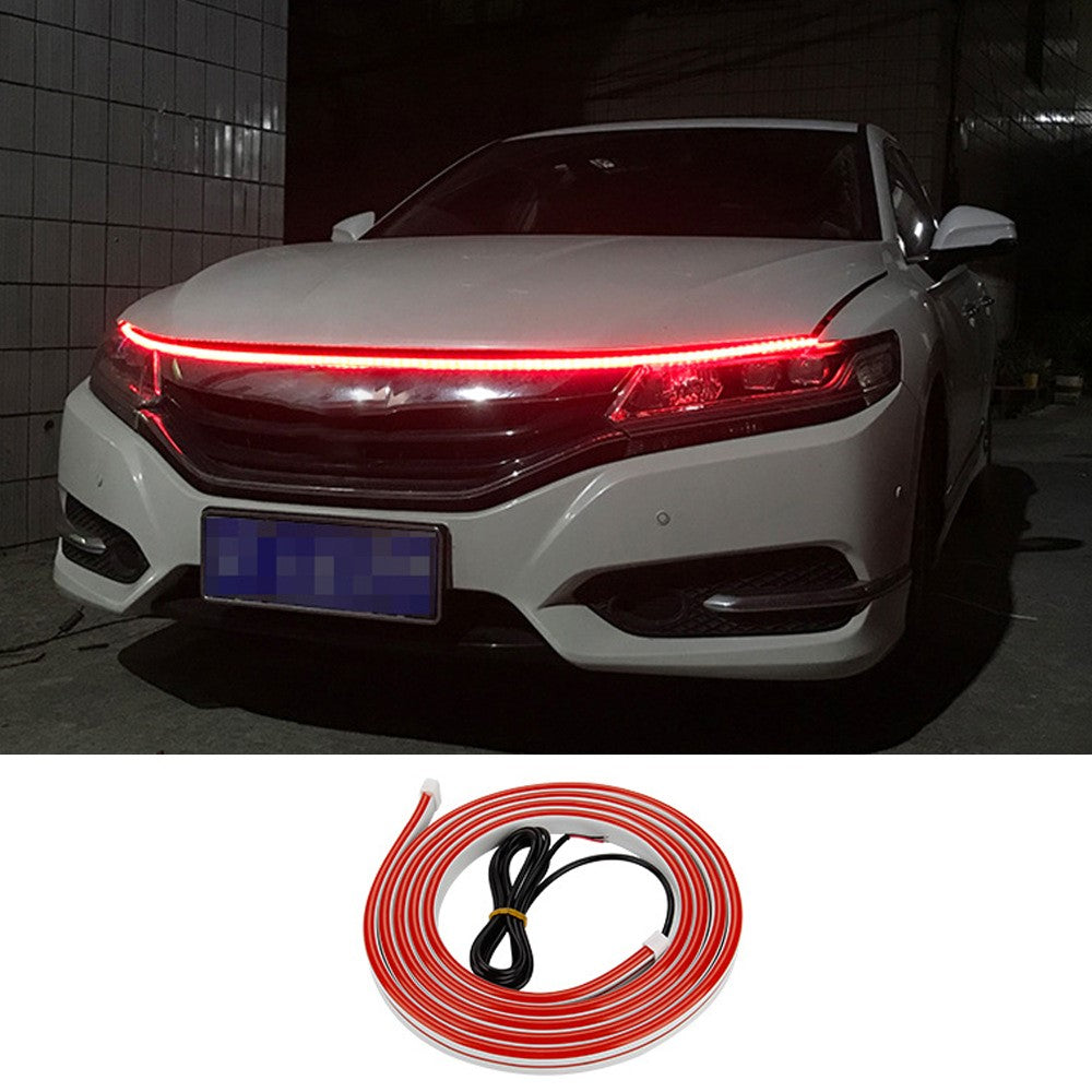 1.5m Car Hood PVC Silicone Waterproof DRL Light Strip Super Bright Flexible Decorative Light
