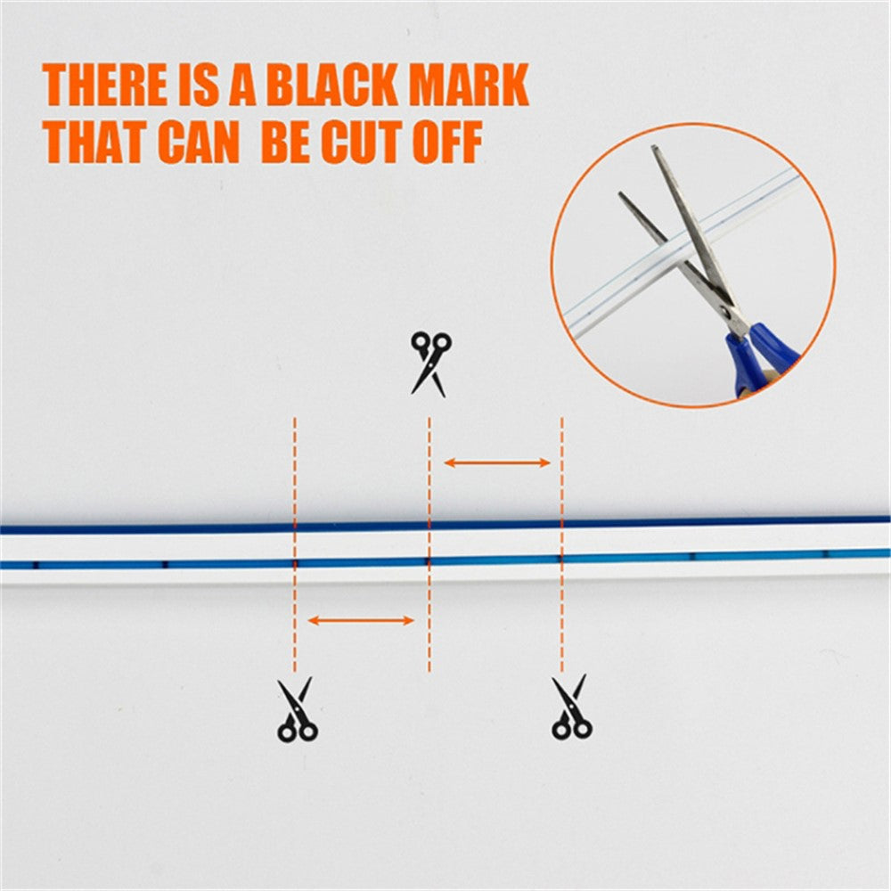 1.5m Car Hood PVC Silicone Waterproof DRL Light Strip Super Bright Flexible Decorative Light