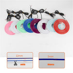 1.5m Car Hood PVC Silicone Waterproof DRL Light Strip Super Bright Flexible Decorative Light