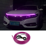 1.5m Car Hood PVC Silicone Waterproof DRL Light Strip Super Bright Flexible Decorative Light