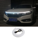 2m Car Hood Decorative DRL Light Strip PVC Silicone Flexible Waterproof Light Strip