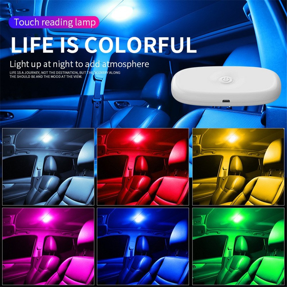 MS-032 10-LED Voice-Controlled Car Reading Light Magnetic USB Ambient Light