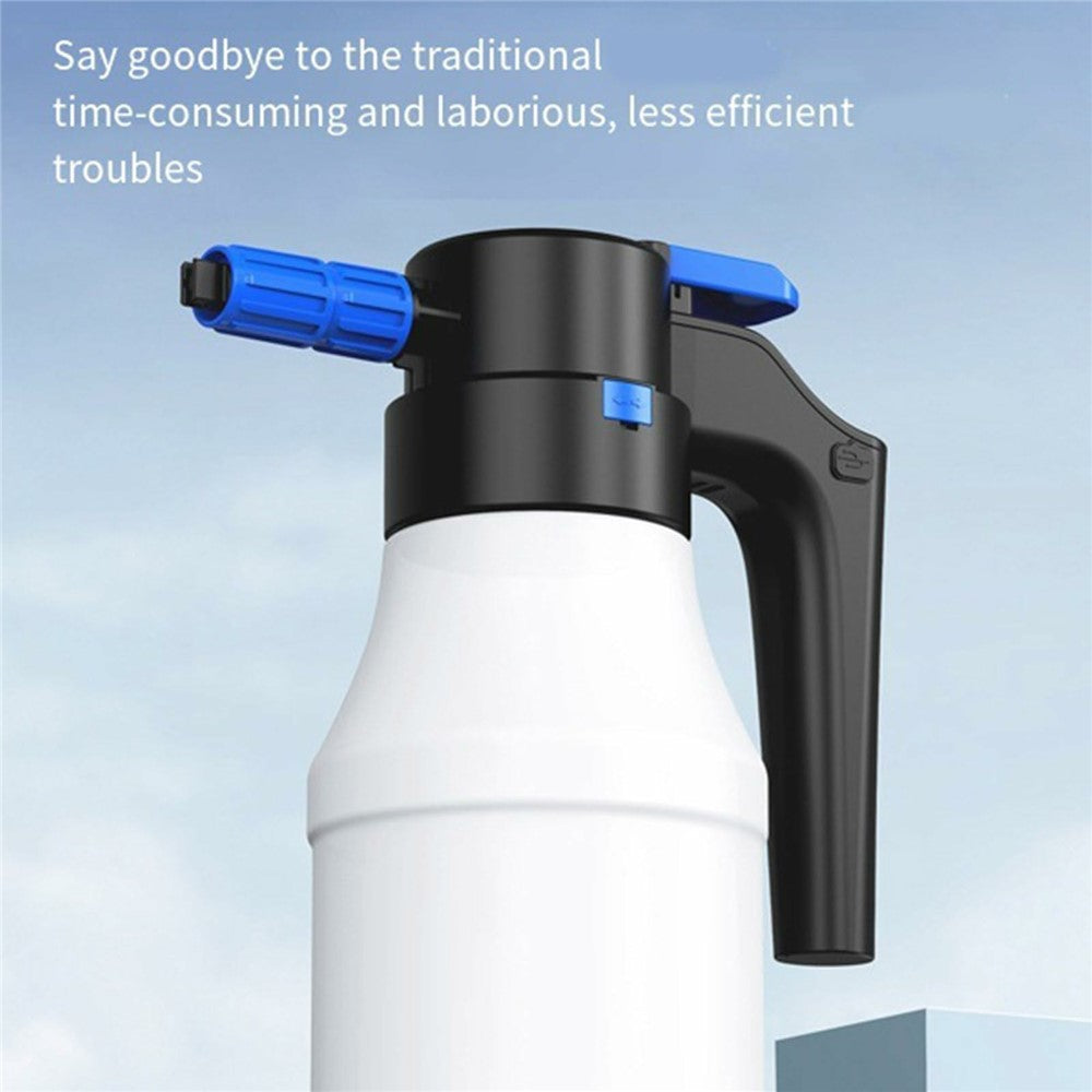 1.5L Electric Watering Can PP + PE Car Washing Foam Booster Pot High Pressure Washing Tool