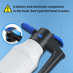 1.5L Electric Watering Can PP + PE Car Washing Foam Booster Pot High Pressure Washing Tool