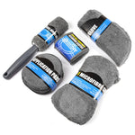 9Pcs / Set Car Cleaning Tools Sponge Microfiber Towel Brush Glove Car Washing Tools