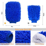14Pcs / Set Car Cleaning Cloth Washing Mitten Duster Wheel Hub Brush Vehicle Detailing Brushes Kit