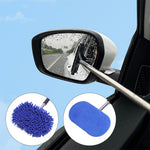 1297 3-in-1 Car Windshield Cleaning Wash Tool Interior Auto Glass Wiper with Extendable Handle Window Cleaner Brush