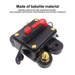 60A DC 12-48V Car Audio Stereo Circuit Breaker Automatic Reset Fuse Holder Automatic Circuit Breaker, Circuit Protector
