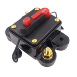 60A DC 12-48V Car Audio Stereo Circuit Breaker Automatic Reset Fuse Holder Automatic Circuit Breaker, Circuit Protector