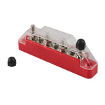 A7473 7-Way Power Distribution Block 4 x M6 Terminal Studs, 3 x M4 Terminal Screws Battery Bus Bar for Car Marine Boat
