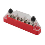 A7473 7-Way Power Distribution Block 4 x M6 Terminal Studs, 3 x M4 Terminal Screws Battery Bus Bar for Car Marine Boat