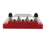 A7473 7-Way Power Distribution Block 4 x M6 Terminal Studs, 3 x M4 Terminal Screws Battery Bus Bar for Car Marine Boat