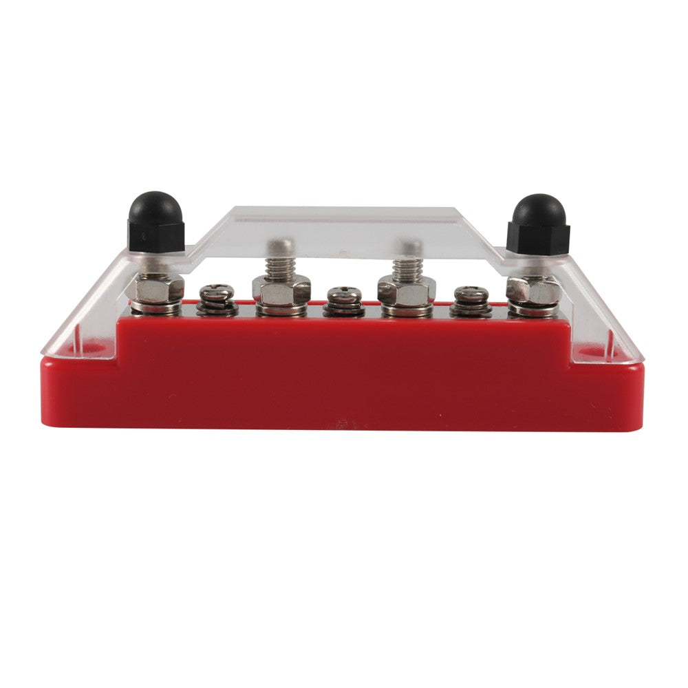 A7473 7-Way Power Distribution Block 4 x M6 Terminal Studs, 3 x M4 Terminal Screws Battery Bus Bar for Car Marine Boat