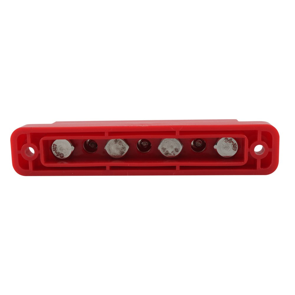 A7473 7-Way Power Distribution Block 4 x M6 Terminal Studs, 3 x M4 Terminal Screws Battery Bus Bar for Car Marine Boat