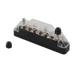A7473 7-Way Power Distribution Block 4 x M6 Terminal Studs, 3 x M4 Terminal Screws Battery Bus Bar for Car Marine Boat