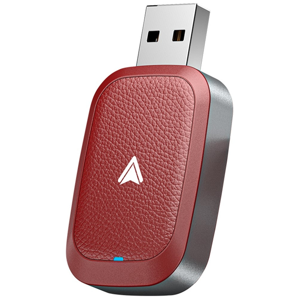 Car Android Auto Wireless Dongle Leather Coated Wired to Wireless Adapter for Android 11+
