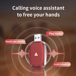 Car Android Auto Wireless Dongle Leather Coated Wired to Wireless Adapter for Android 11+