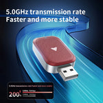 Car Android Auto Wireless Dongle Leather Coated Wired to Wireless Adapter for Android 11+