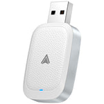 Car Android Auto Wireless Dongle Leather Coated Wired to Wireless Adapter for Android 11+