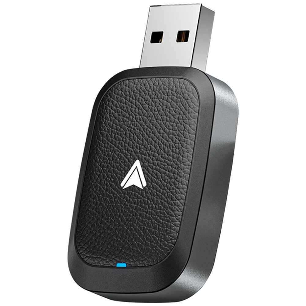 Car Android Auto Wireless Dongle Leather Coated Wired to Wireless Adapter for Android 11+