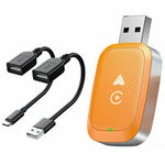 2-i-1 Android Auto og CarPlay Adapter Kablet til Trådløs USB Smart Dongle