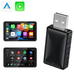 2-in-1 Carplay Android Auto USB Adapter OTA Upgrade Plug and Play Wired to Wireless Dongle Box
