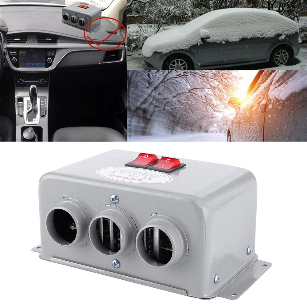 Three Hole Car Water Heater Window Defrosting Defogging Vehicle Heating Fan