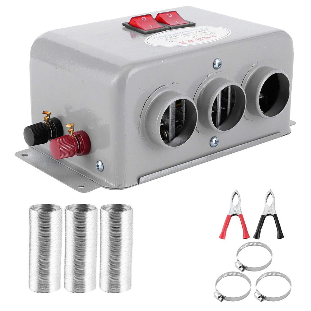 Three Hole Car Water Heater Window Defrosting Defogging Vehicle Heating Fan