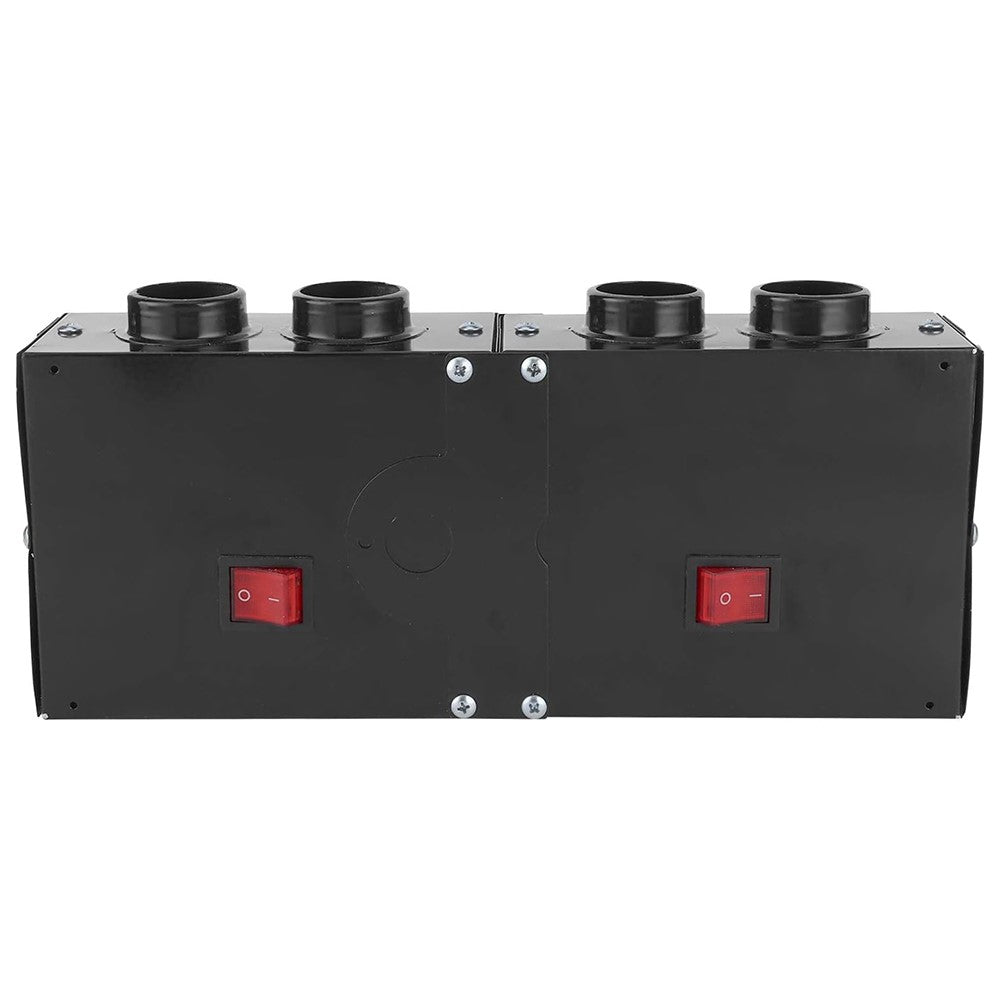 Four Hole Metal Car Interior Heater Window Defrosting Defogging Vehicle Heating Fan