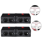 Four Hole Metal Car Interior Heater Window Defrosting Defogging Vehicle Heating Fan