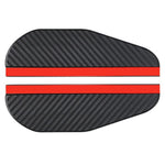 2Pcs Car Rearview Mirror Rain Baffle Carbon Fiber Texture Vehicle Side Mirror PVC Rain Blocker