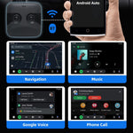 2-i-1 Trådløs CarPlay-adapter og Android Auto Trådløs boks konverterer kablet til trådløs CarPlay-dongle