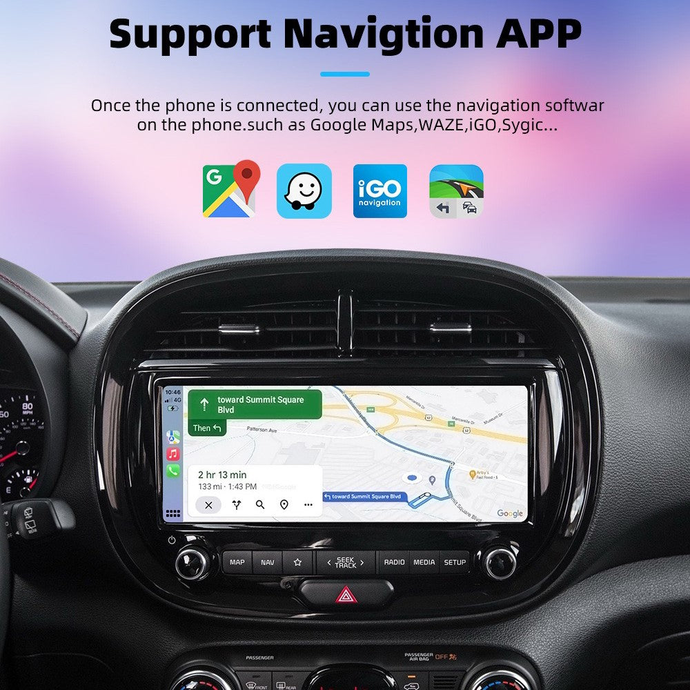 2-i-1 Trådløs CarPlay-adapter og Android Auto Trådløs boks konverterer kablet til trådløs CarPlay-dongle