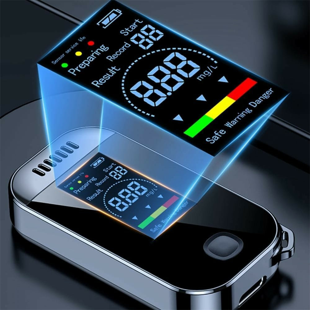 Mini Breathalyzer High Sensitivity Non-Contact Portable Alcohol Tester Digital Alcoholmeter