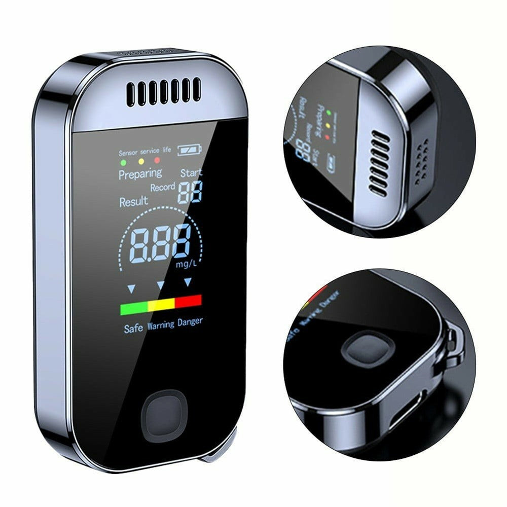 Mini Breathalyzer High Sensitivity Non-Contact Portable Alcohol Tester Digital Alcoholmeter