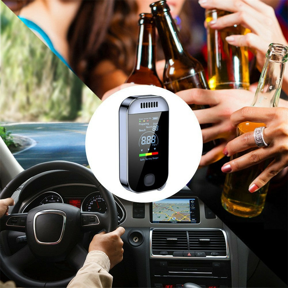 Mini Breathalyzer High Sensitivity Non-Contact Portable Alcohol Tester Digital Alcoholmeter