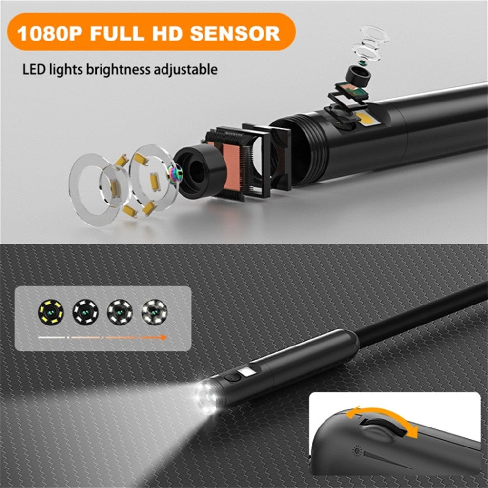 Y15 5.5mm Single Lens WiFi Endoscope HD Pipeline Waterproof Inspection Camera, 5m Hard Wire