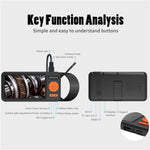 T29 Digital Borescope 2m Rigid Cable 7.9mm Dual Lens 1080P Industrial Endoscope IP67 Waterproof Camera