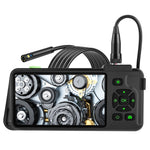 T22 Dual Lens Industrial Endoscope with 4pcs Light 1m 4.5 inch 5.5mm 1080P IP67 Waterproof Digital Borescope