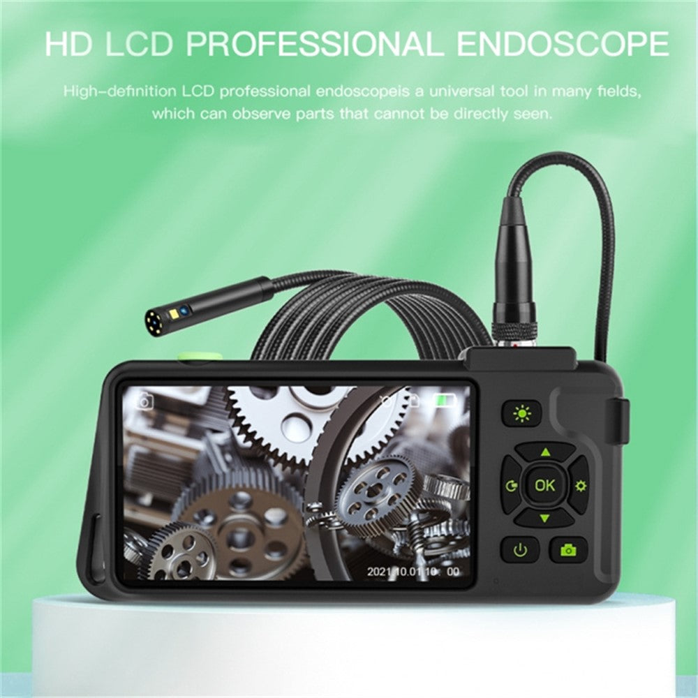 T22 7.9mm Dual Lens Industrial Endoscope with Light 5m 4.5 inch 1080P IP67 Waterproof Borescope