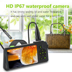 T22 7.9mm Dual Lens Industrial Endoscope with Light 5m 4.5 inch 1080P IP67 Waterproof Borescope