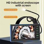 T23 7.9mm Triple Lens Borescope 5m 7 inch IPS Screen 1080P HD Industrial Endoscope IP67 Waterproof Camera