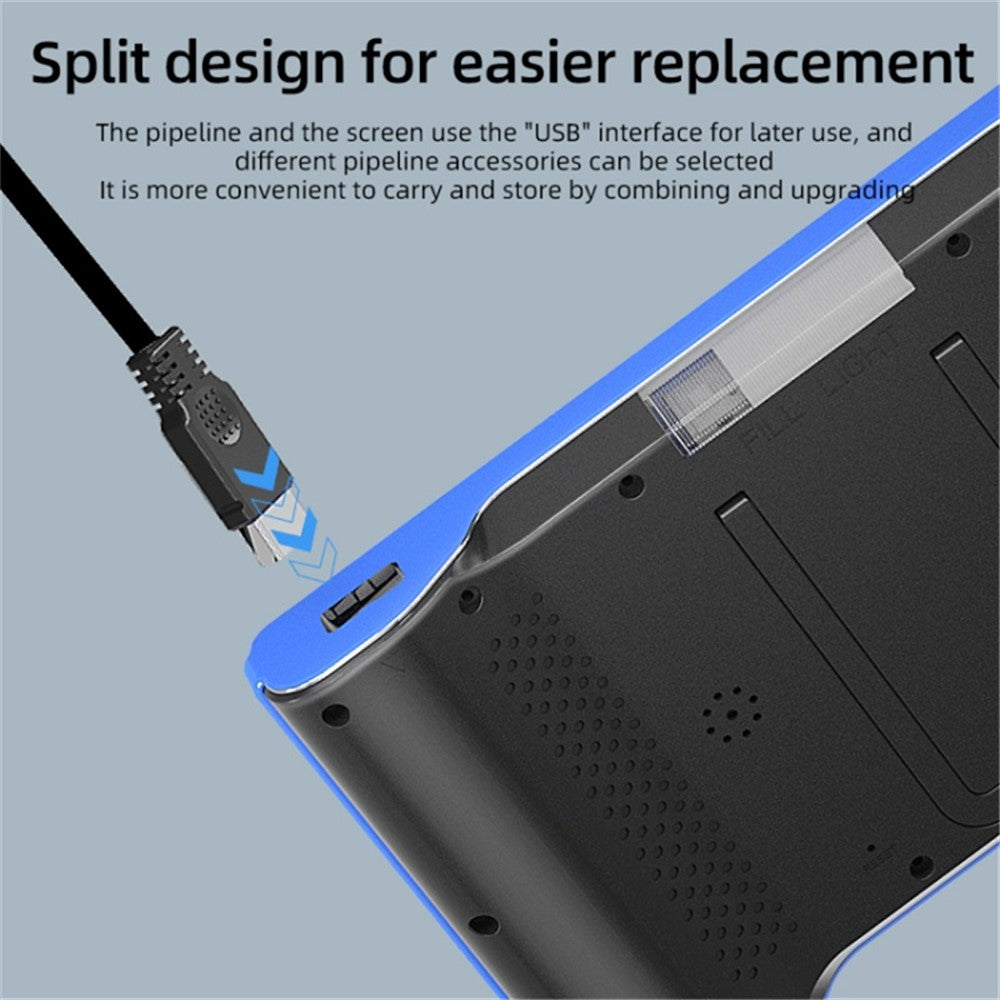 T23 7.9mm Triple Lens Borescope 2m 7 inch IPS Screen 1080P HD Industrial Endoscope IP67 Waterproof Camera