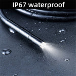 T23 7 inch Dual-Lens Industrial Borescope with 8pcs Light 15m 7.9mm HD 1080P Endoscope IP67 Waterproof Camera