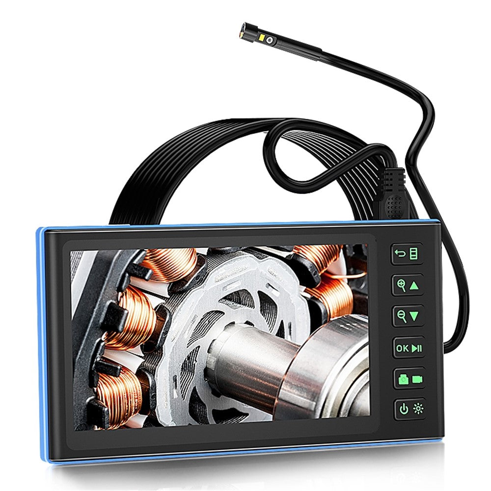 T23 7 inch Dual-Lens Industrial Borescope with 8pcs Light 10m 7.9mm HD 1080P Endoscope IP67 Waterproof Camera
