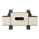 Car Seat Back Multi-Function Storage Organizer Leather+ABS Tissue Box Cup Holder with Hooks