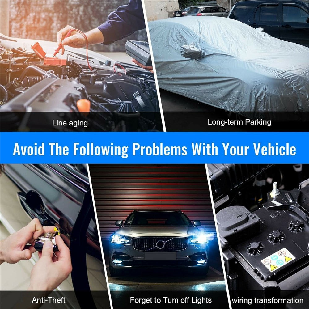 12V Car Battery Disconnect Switch Smart Anti-Leakage Protector with Remote Control
